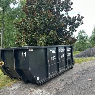 13 yard dumpster dropped off for a residential job